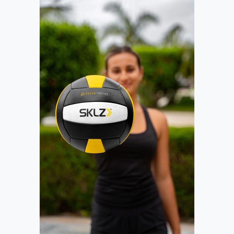 Minge de volei SKLZ Setting Trainer black/yellow/white 3