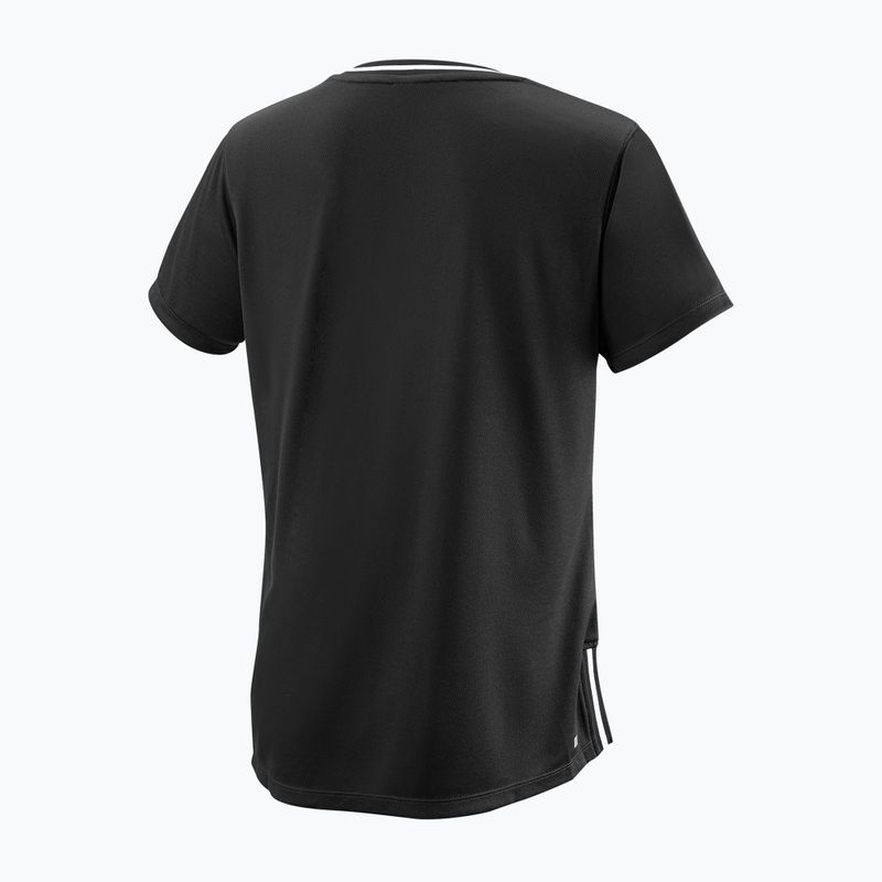 Tricou de tenis pentru femei Wilson Team II V-Neck negru WRA795301 2