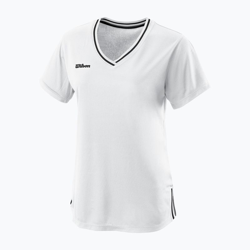Tricou de tenis pentru femei Wilson Team II V-Neck alb WRA795302