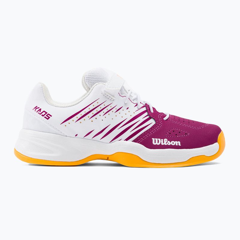 Pantofi de tenis pentru copii Wilson Kaos K 2.0 alb și roz WRS329190 2