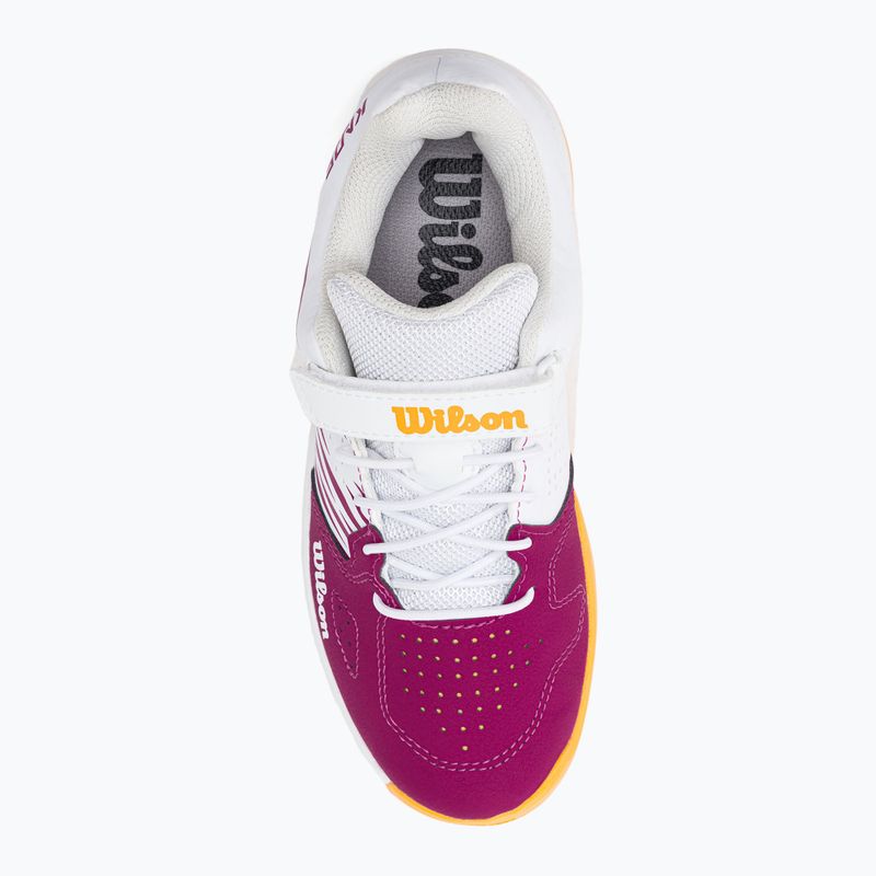 Pantofi de tenis pentru copii Wilson Kaos K 2.0 alb și roz WRS329190 6