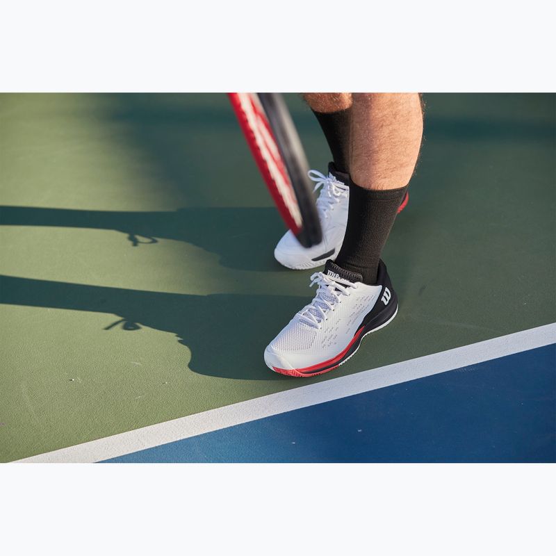 Încălțăminte de tenis pentru bărbați Wilson Rush Pro Ace white/red/poppy red 11