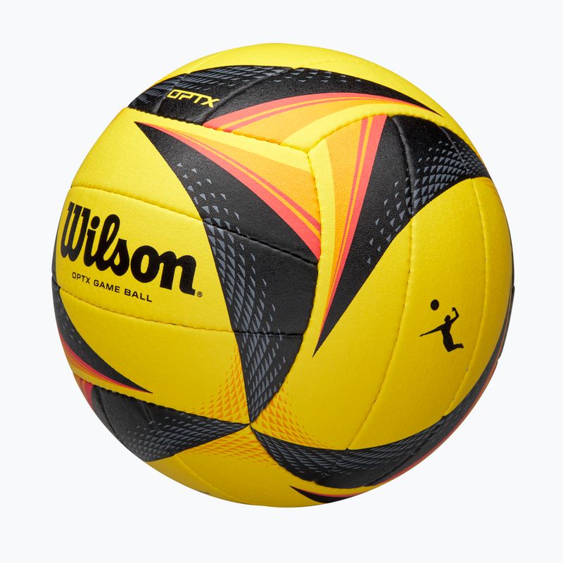 Minge de volei Wilson OPTX AVP VB Game black/yellow mărimea 5 3