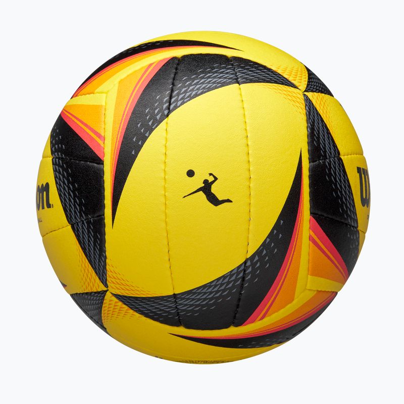 Minge de volei Wilson OPTX AVP VB Game black/yellow mărimea 5 4