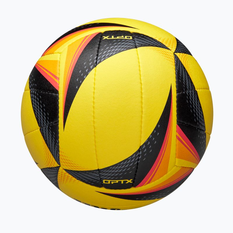 Minge de volei Wilson OPTX AVP VB Game black/yellow mărimea 5 6