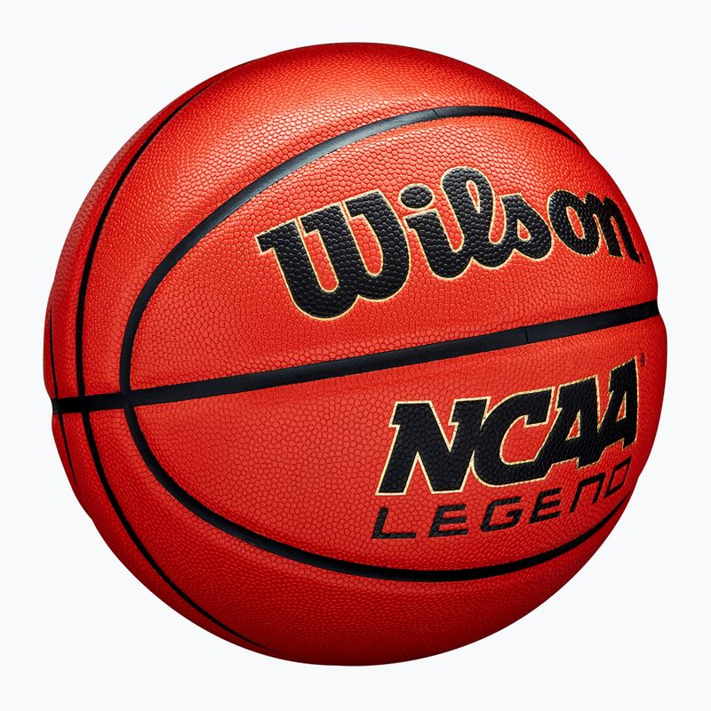 Minge de baschet Wilson NCAA Legend orange/black mărimea 6 2