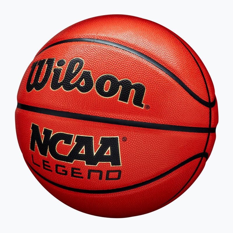 Minge de baschet Wilson NCAA Legend orange/black mărimea 6 3
