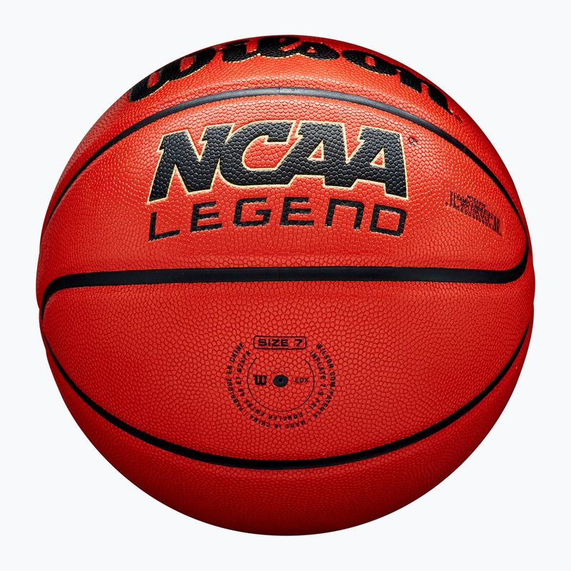 Minge de baschet Wilson NCAA Legend orange/black mărimea 6 6