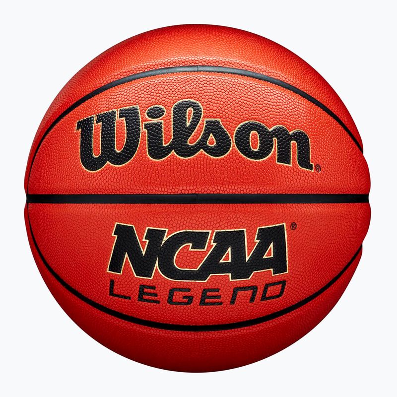Minge de baschet Wilson NCAA Legend orange/black mărimea 5