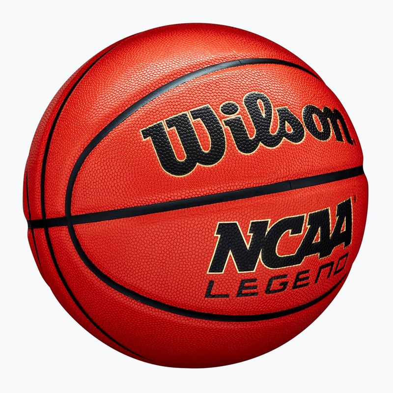 Minge de baschet Wilson NCAA Legend orange/black mărimea 5 2