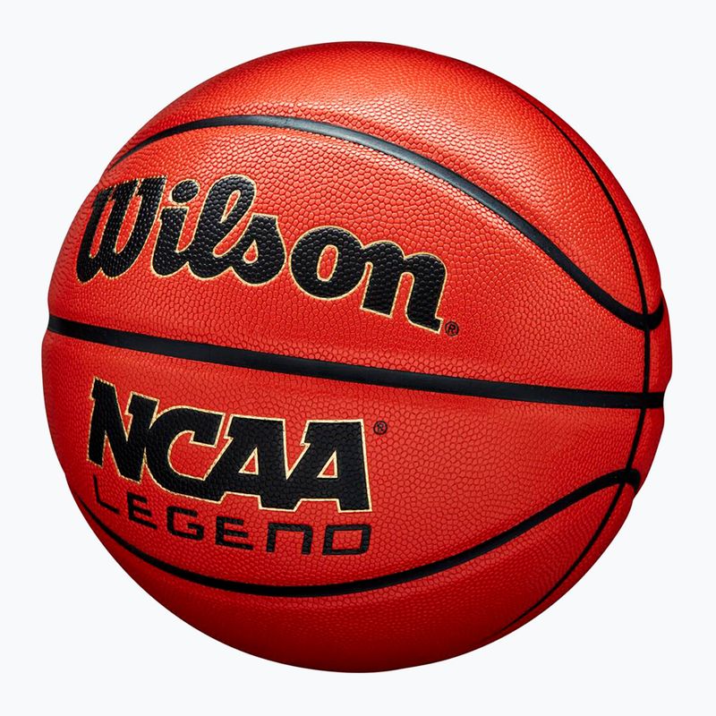 Minge de baschet Wilson NCAA Legend orange/black mărimea 5 4