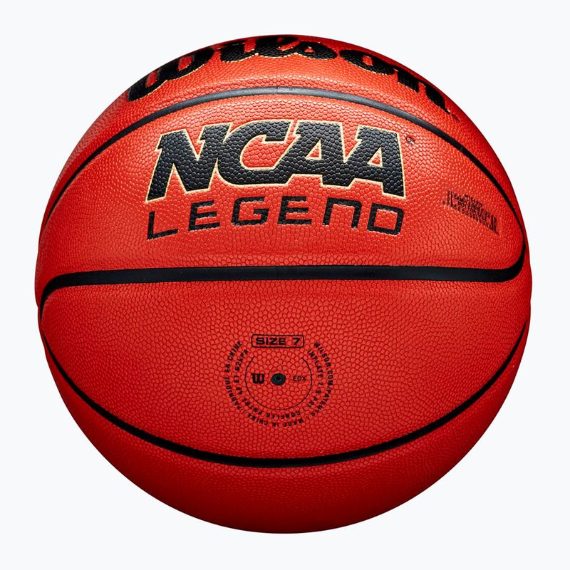 Minge de baschet Wilson NCAA Legend orange/black mărimea 5 6