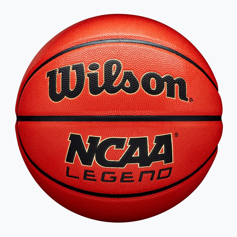 Minge de baschet Wilson NCAA Legend orange/black mărimea 7