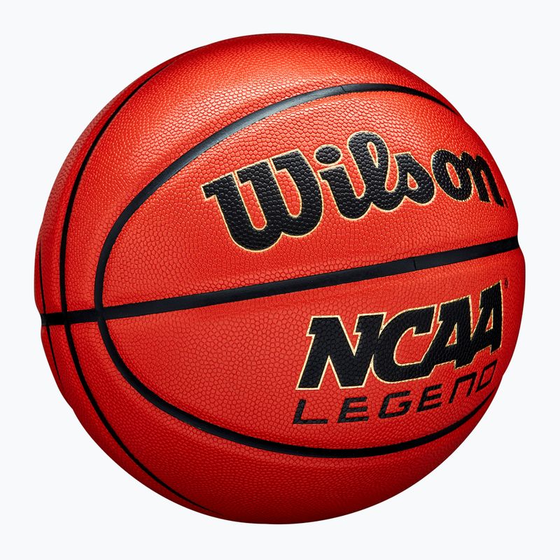Minge de baschet Wilson NCAA Legend orange/black mărimea 7 2