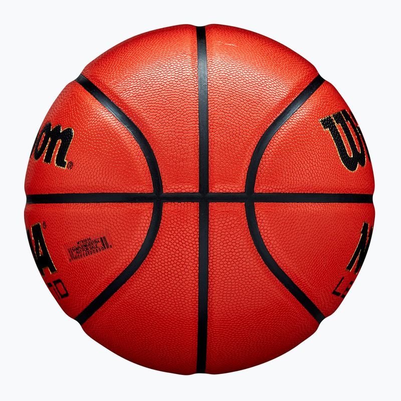 Minge de baschet Wilson NCAA Legend orange/black mărimea 7 4
