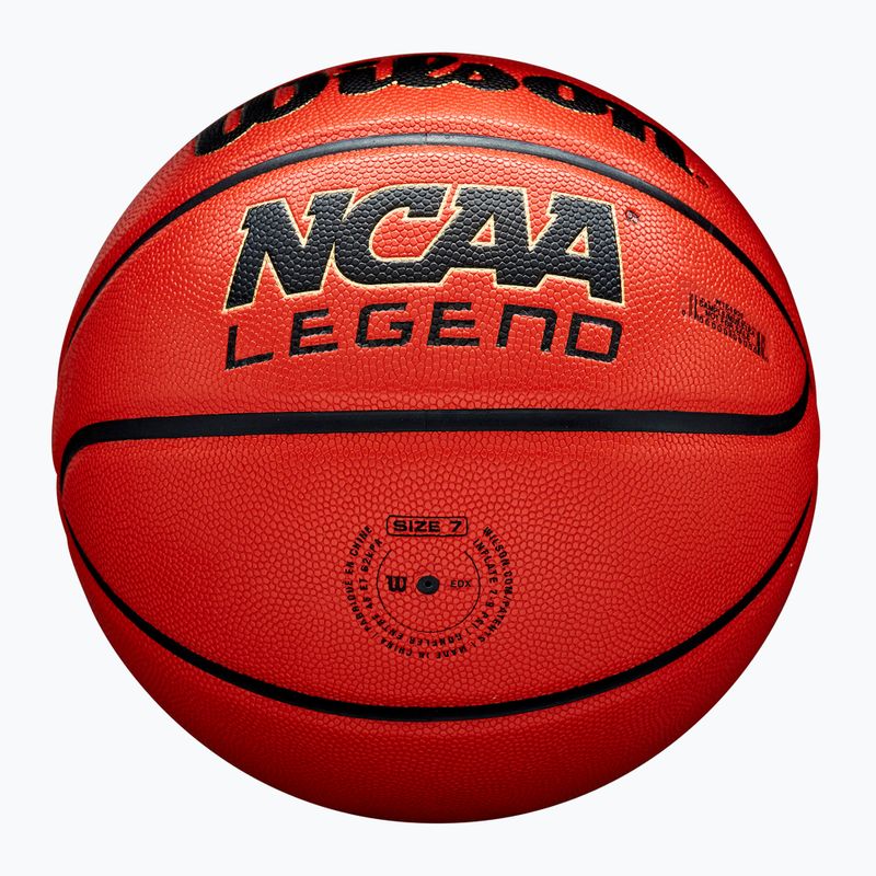 Minge de baschet Wilson NCAA Legend orange/black mărimea 7 6
