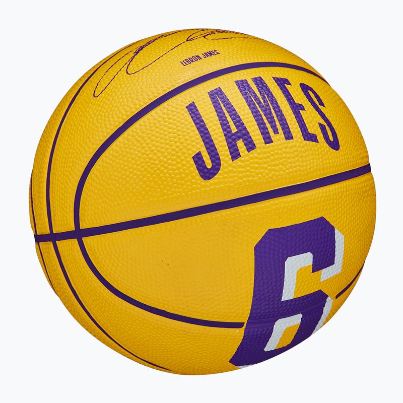 Wilson NBA Player Icon Mini Lebron baschet WZ4007201XB3 mărimea 3 2