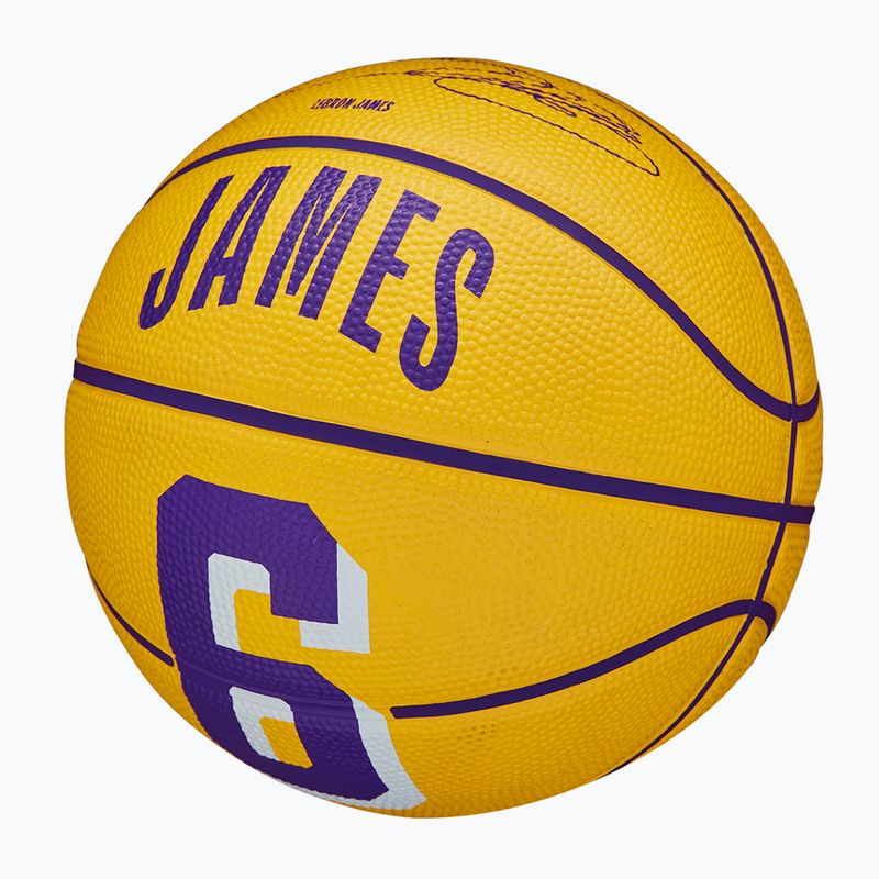 Wilson NBA Player Icon Mini Lebron baschet WZ4007201XB3 mărimea 3 4