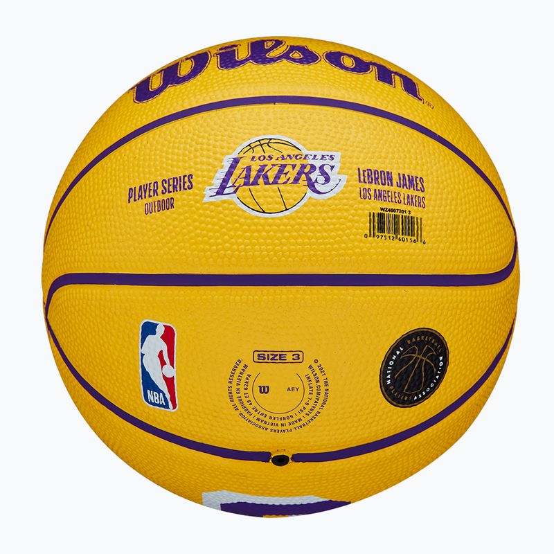 Wilson NBA Player Icon Mini Lebron baschet WZ4007201XB3 mărimea 3 6