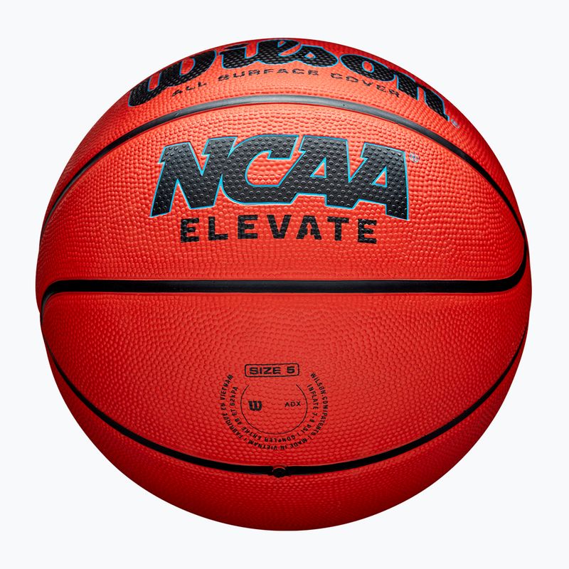 Minge de baschet Wilson NCAA Elevate orange/black mărime 6