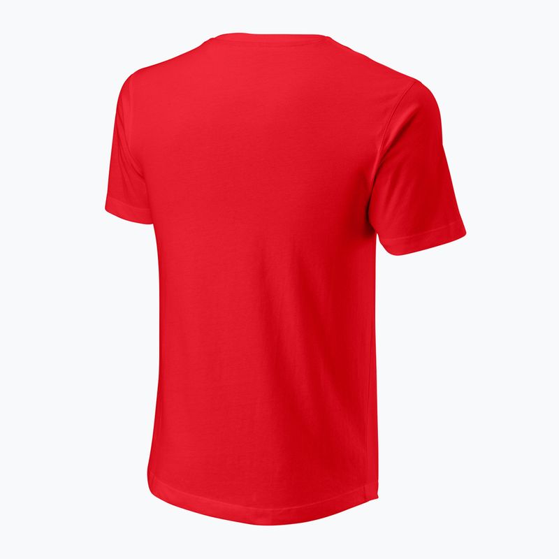 Tricou de tenis pentru bărbați Wilson Script Eco Cotton Tee wilson red 2