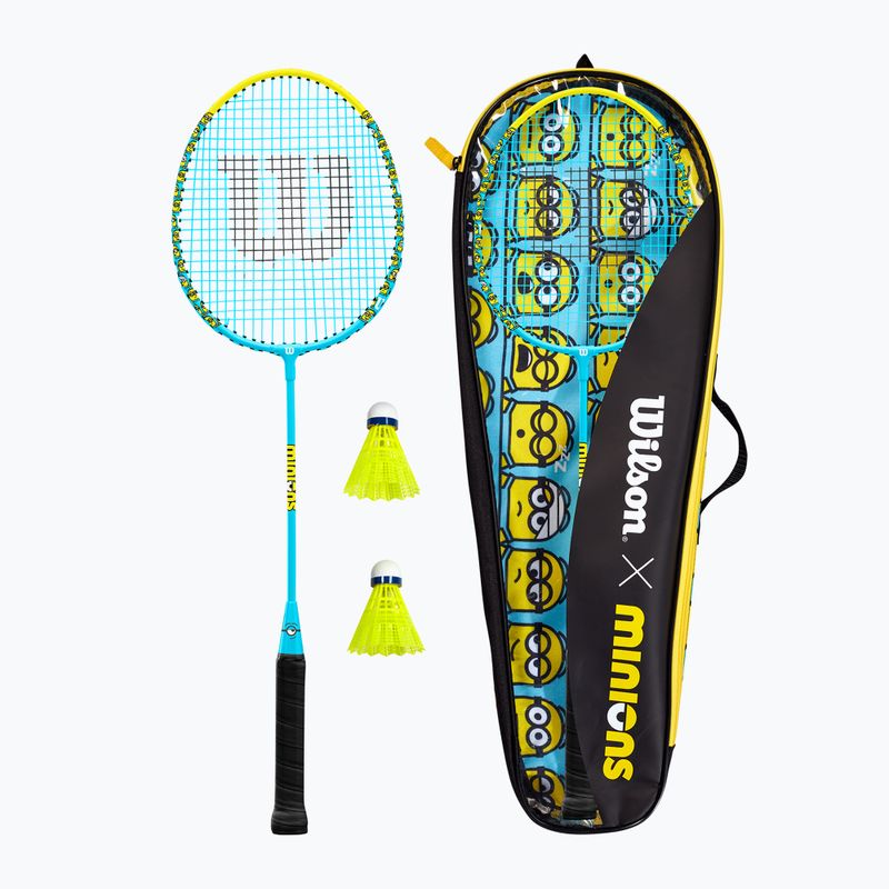 Set de badminton pentru copii Wilson Minions 2.0 black/yellow