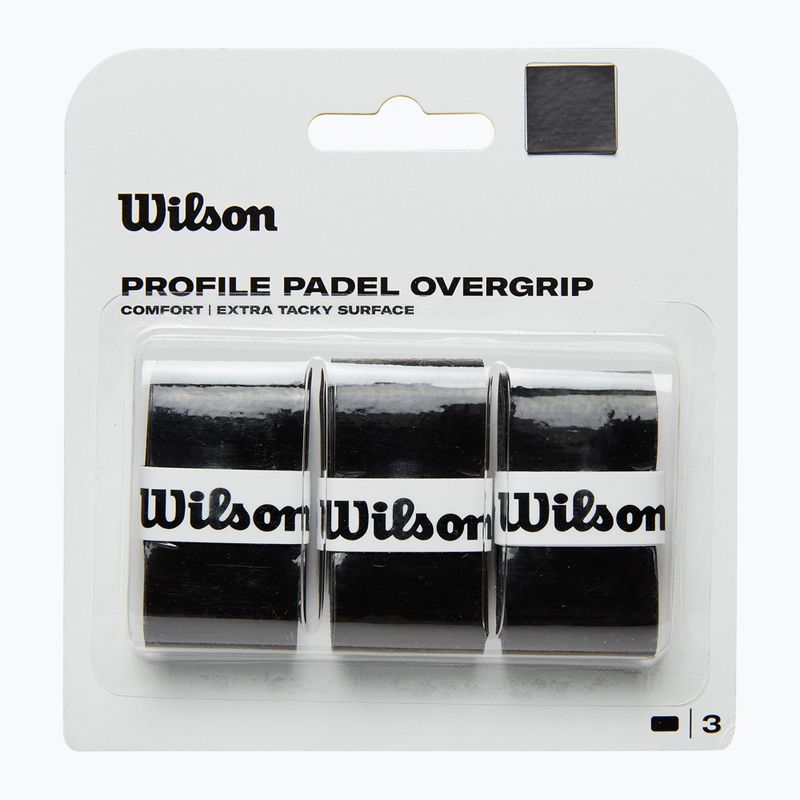 Învelișuri pentru rachetă de padle Wilson Profile Padel Overgrip 3 buc. black 2