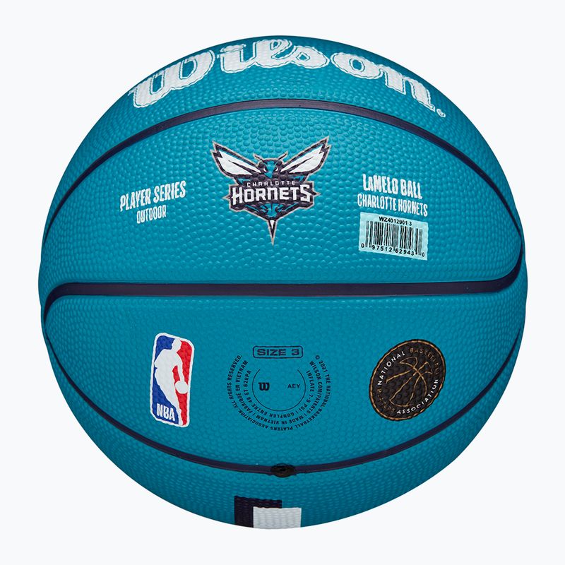 Wilson NBA Player Icon Mini Lamelo baschet WZ4012901XB3 mărimea 3 6