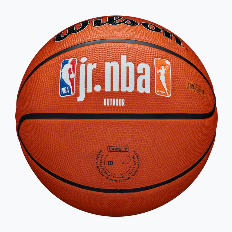 Minge de baschet Wilson NBA JR Fam Logo Authentic Outdoor brown mărime 7