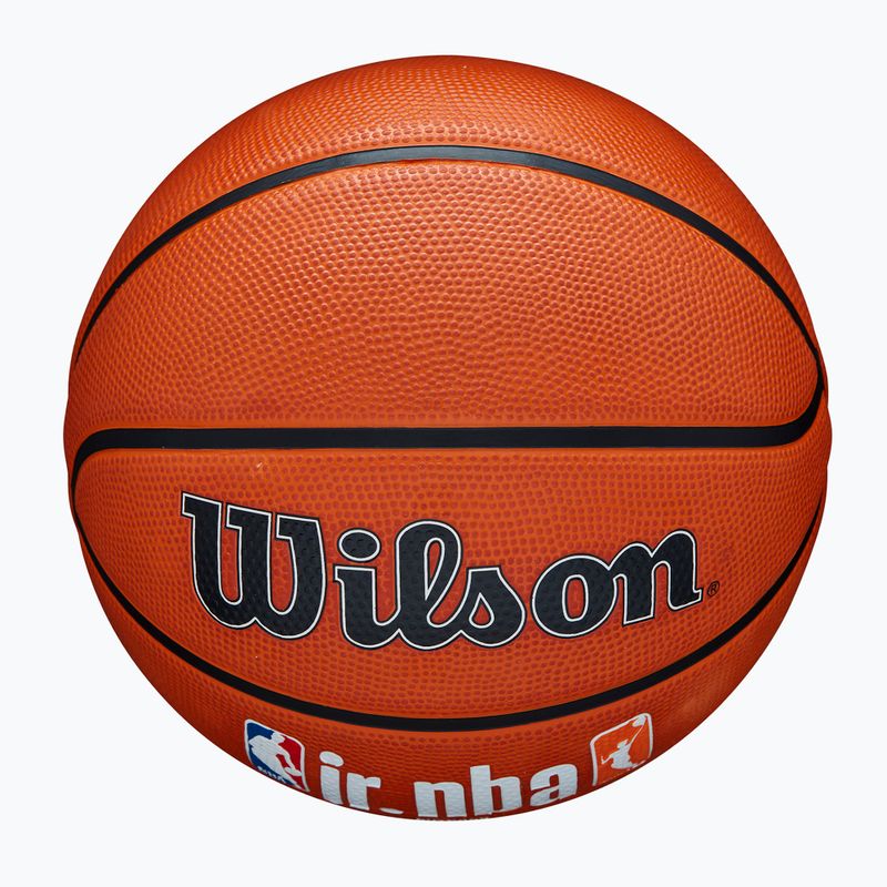Minge de baschet pentru copii Wilson NBA JR Fam Logo Authentic Outdoor brown mărime 5