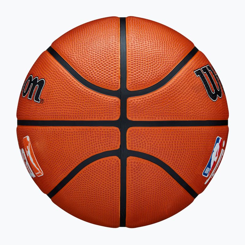 Minge de baschet pentru copii Wilson NBA JR Fam Logo Authentic Outdoor brown mărime 5