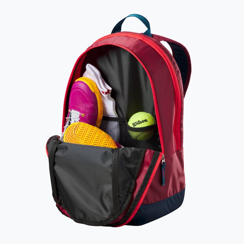 Rucsac de tenis pentru copii Wilson Junior roșu WR8023803001 7