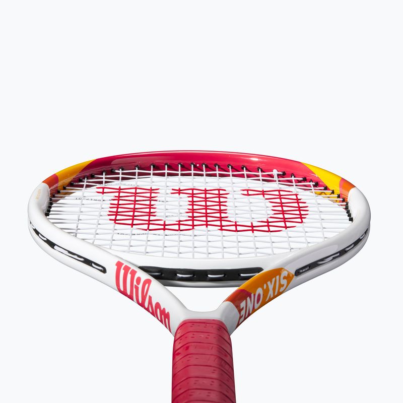 Rachetă de tenis Wilson Six One roșu și alb WR125010 6