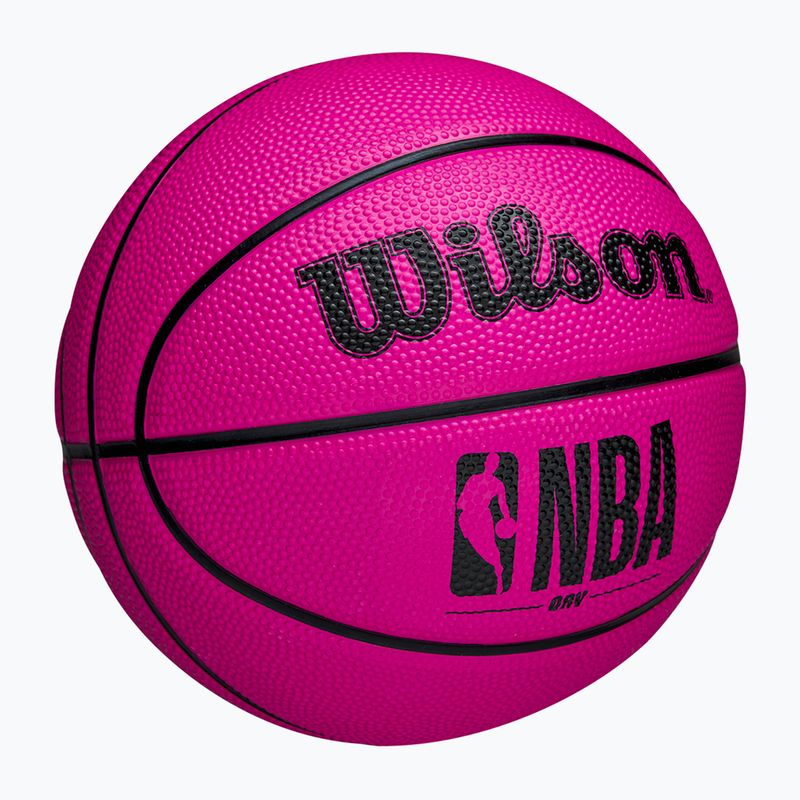 Minge de baschet pentru copii Wilson DRV Mini pink mărime 3 2