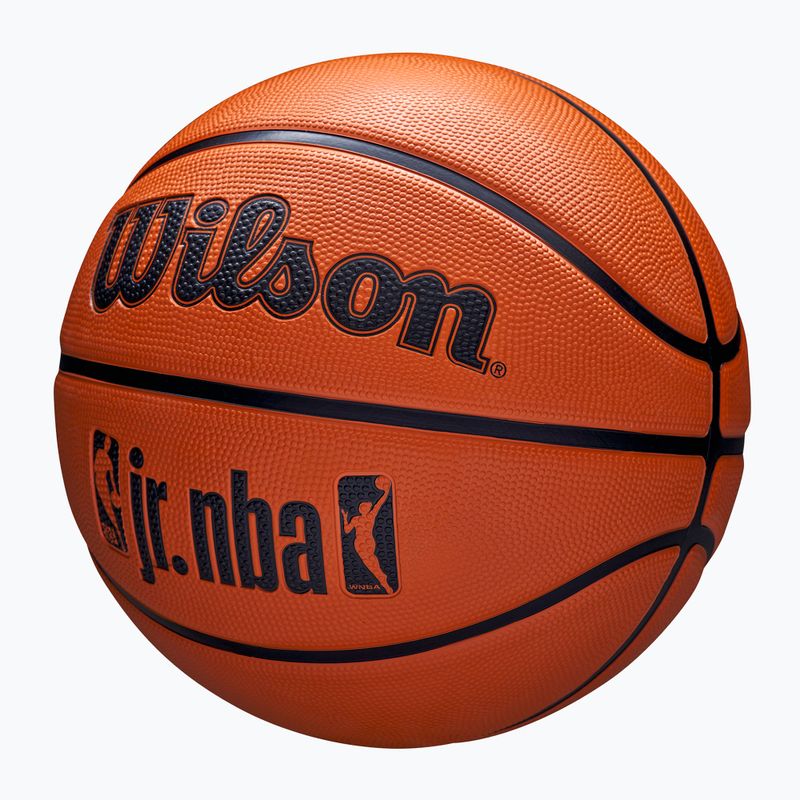Minge de baschet Wilson NBA JR Drv Fam Logo brown mărime 7