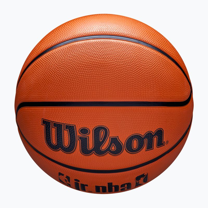 Minge de baschet pentru copii Wilson NBA JR Drv Fam Logo brown mărime 4 4