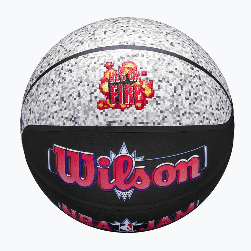 Minge de baschet Wilson NBA Jam Indoor Outdoor black/grey mărime 7