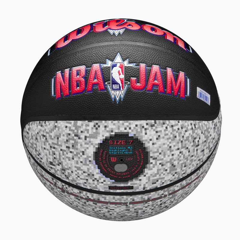 Minge de baschet Wilson NBA Jam Indoor Outdoor black/grey mărime 7