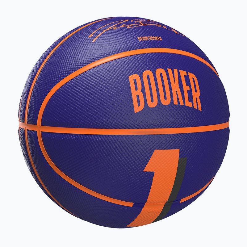 Minge de baschet pentru copii Wilson NBA Player Icon Mini Booker navy mărime 3 2
