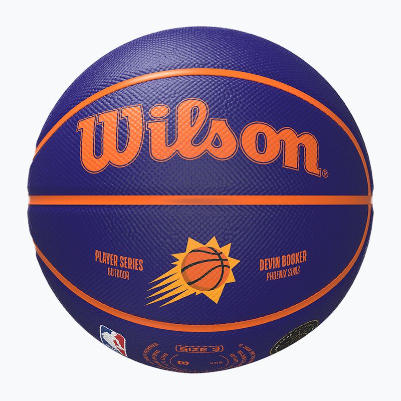 Minge de baschet pentru copii Wilson NBA Player Icon Mini Booker navy mărime 3