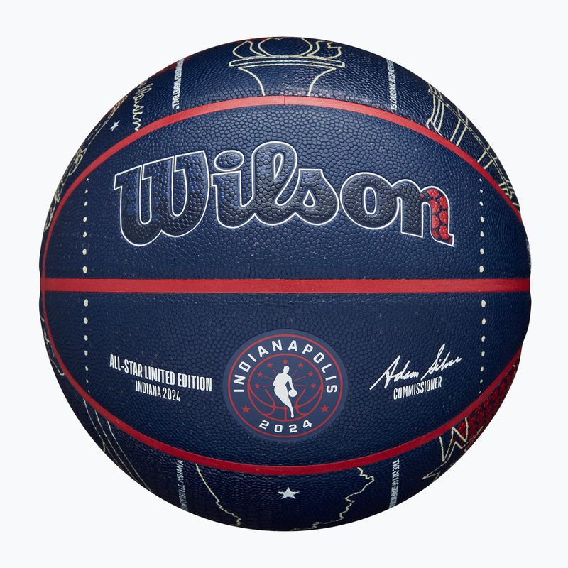 Minge de baschet Wilson 2024 NBA All Star Collector + pudełko brown mărime 7