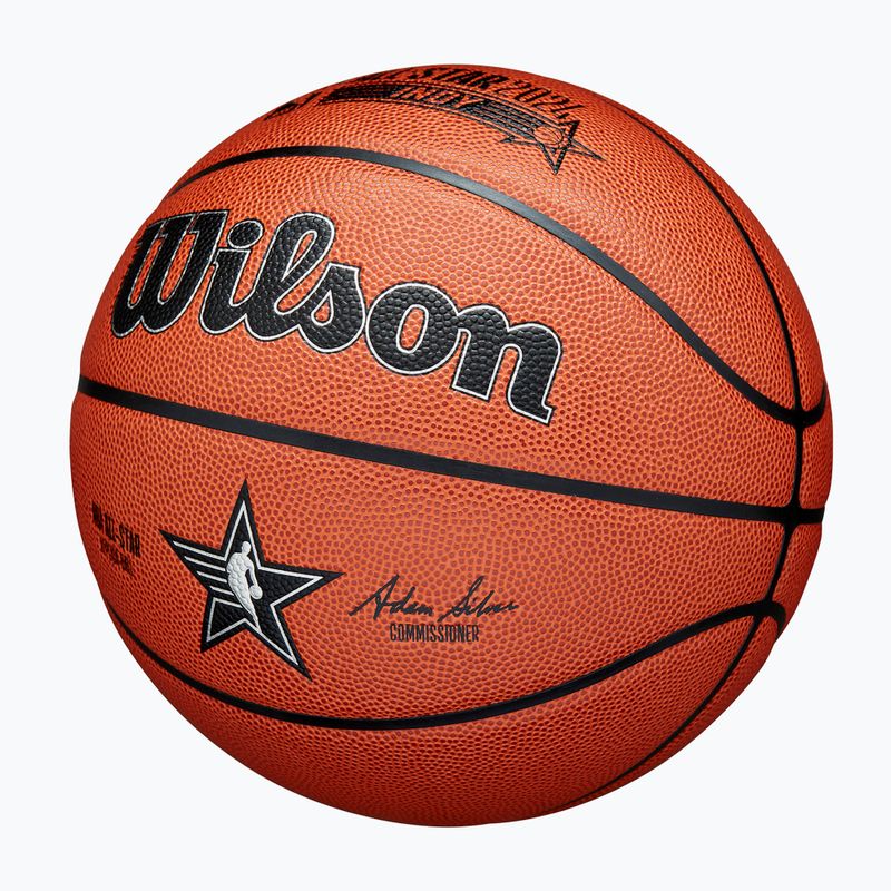 Minge de baschet Wilson 2024 NBA All Star Replica brown mărime 7 3