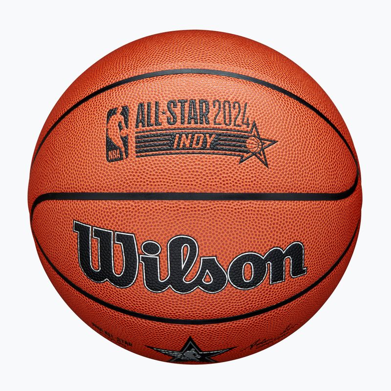 Minge de baschet Wilson 2024 NBA All Star Replica brown mărime 7 4