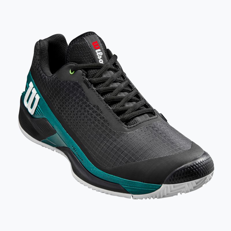 Încălțăminte de tenis pentru bărbați Wilson Rush Pro 4.0 Blade Clay black/black/deep teal 8