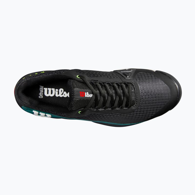 Încălțăminte de tenis pentru bărbați Wilson Rush Pro 4.0 Blade Clay black/black/deep teal 12