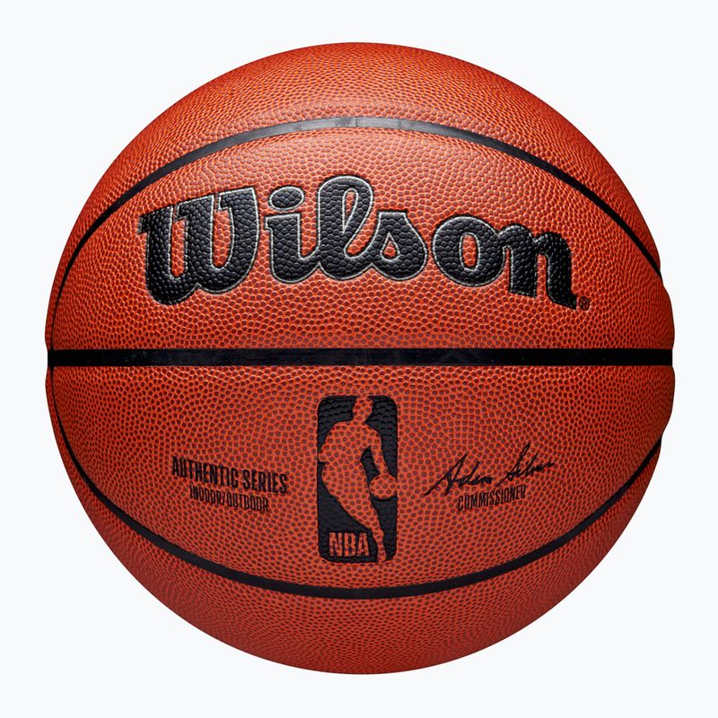 Minge de baschet Wilson Authentic Indoor Outdoor brown mărime 6