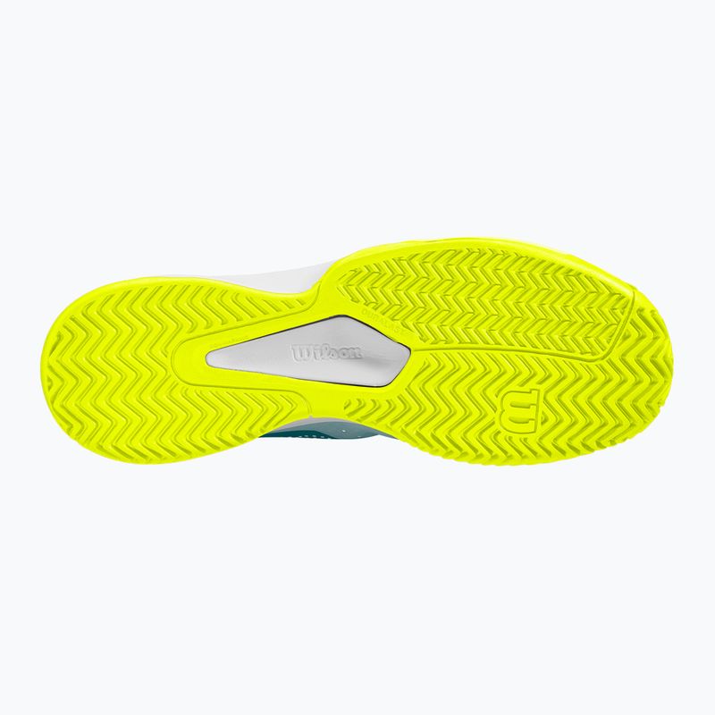 Încălțăminte de tenis pentru bărbați Wilson Kaos Stroke 2.0 stormy sea/deep teal/safety yellow 10