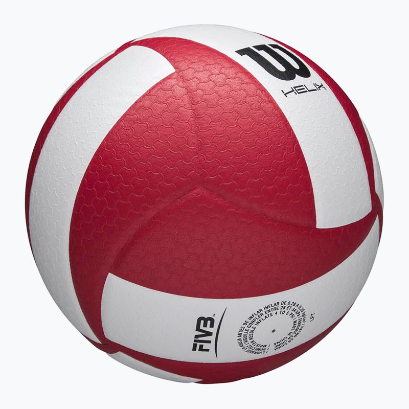 Minge de volei Wilson Helix Game Ball red/white mărime 5 6