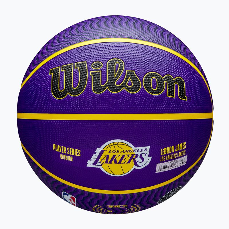 Minge de baschet Wilson NBA Player Icon Outdoor Lebron blue mărime 7 5