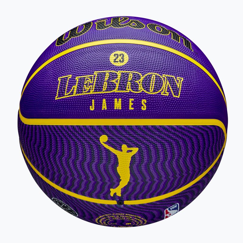 Minge de baschet Wilson NBA Player Icon Outdoor Lebron blue mărime 7 7